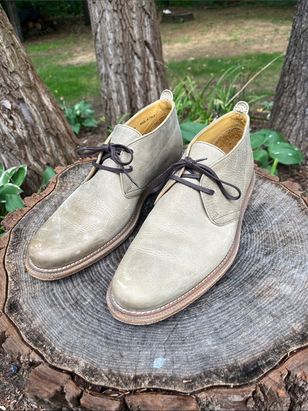 Billy Reid Men's Light Gray Suede Chukka Boots size 13